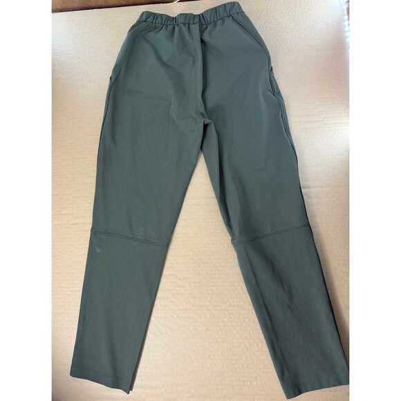 Lululemon Essential High-Rise Trouser Color Dark Olive Size 4 - Picture 4 of 7